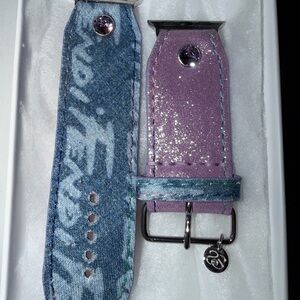 Authentic Upcycled Retro Fendi Denim Jekyl & Hyde w/Purple Akoya by Spark’l